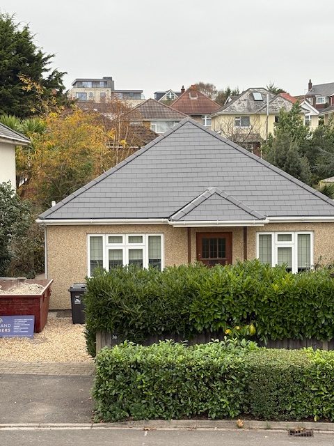 Bungalow re-roof and render