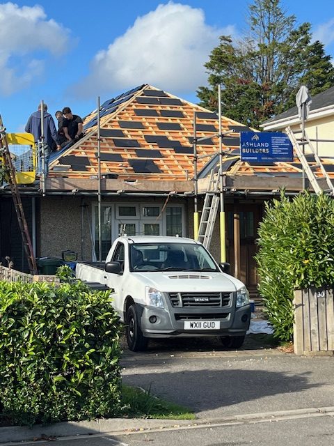 Bungalow re-roof and render
