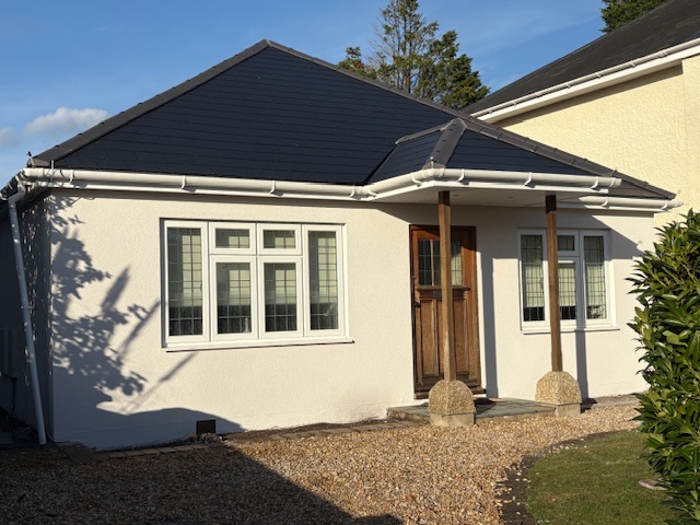 Bungalow re-roof and render