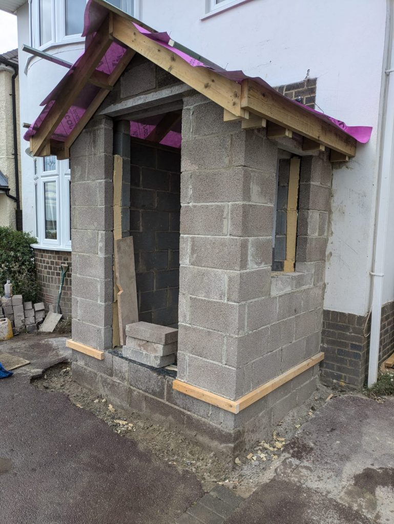 Porch build Poole