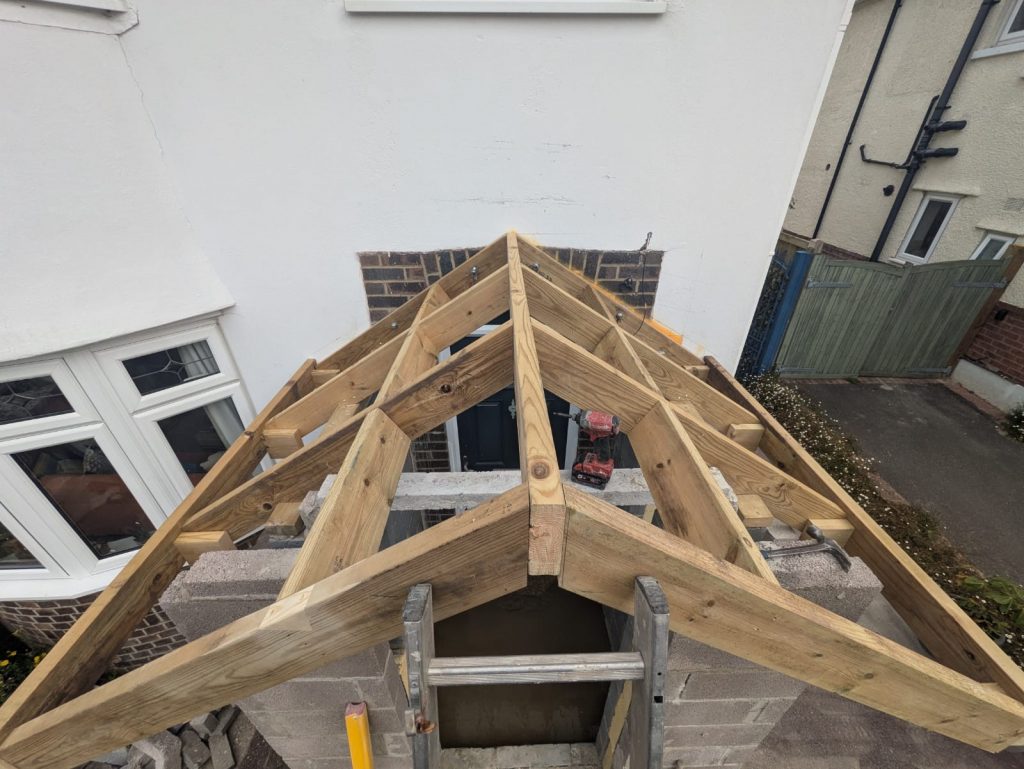 Porch build Poole